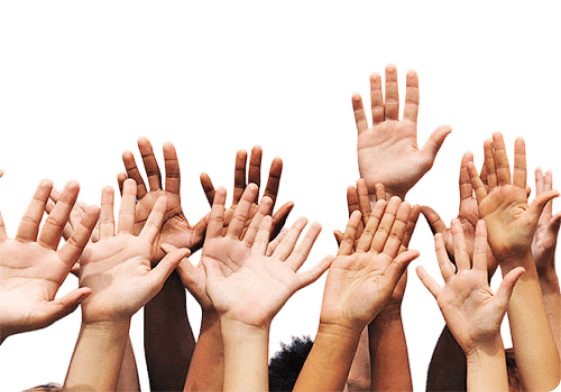 hands in the air